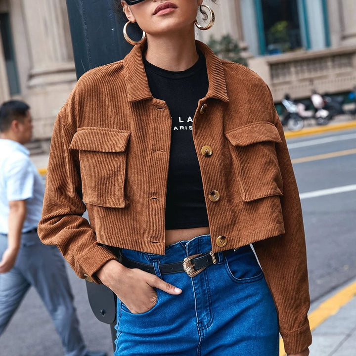 Lola - Corduroy Cropped Jacket