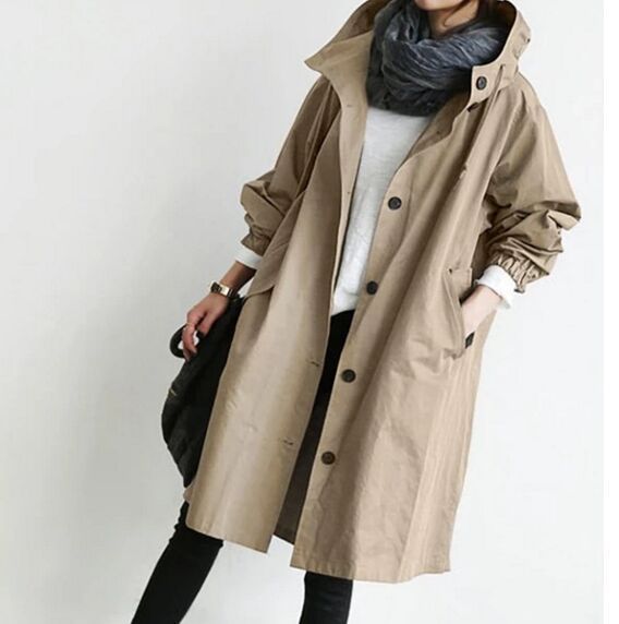 Nova - Oversized Water Repellent Trench Coat