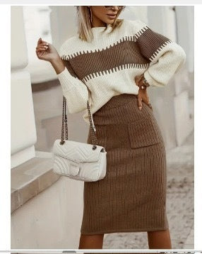 KIARA - Knitted Sweater Skirt Co-ord Set