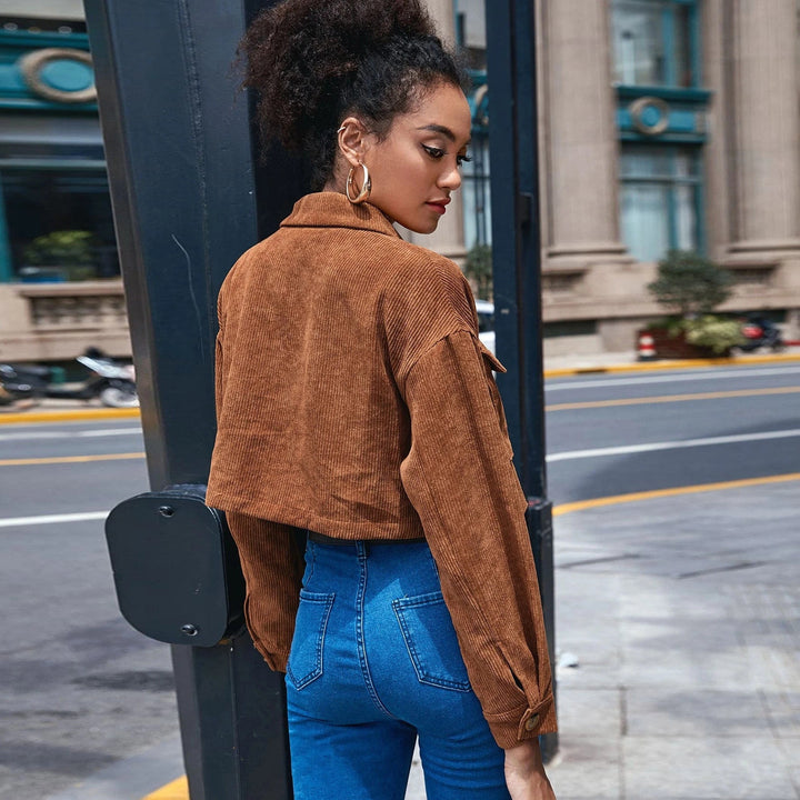 Lola - Corduroy Cropped Jacket